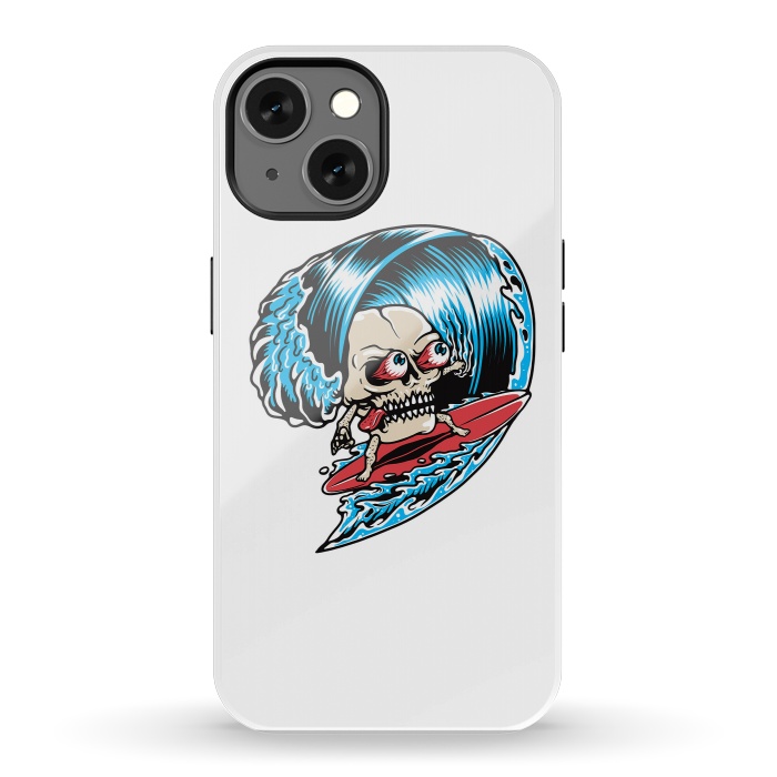 iPhone 13 StrongFit Skull Surfing 1 by Afif Quilimo