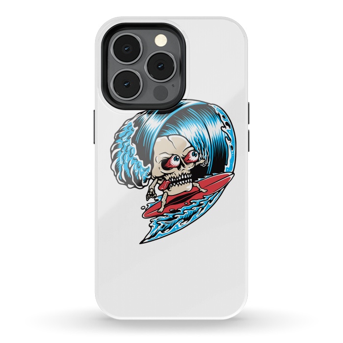 iPhone 13 pro StrongFit Skull Surfing 1 by Afif Quilimo