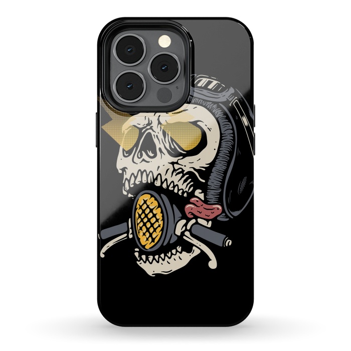 iPhone 13 pro StrongFit Skull Biker 1 by Afif Quilimo