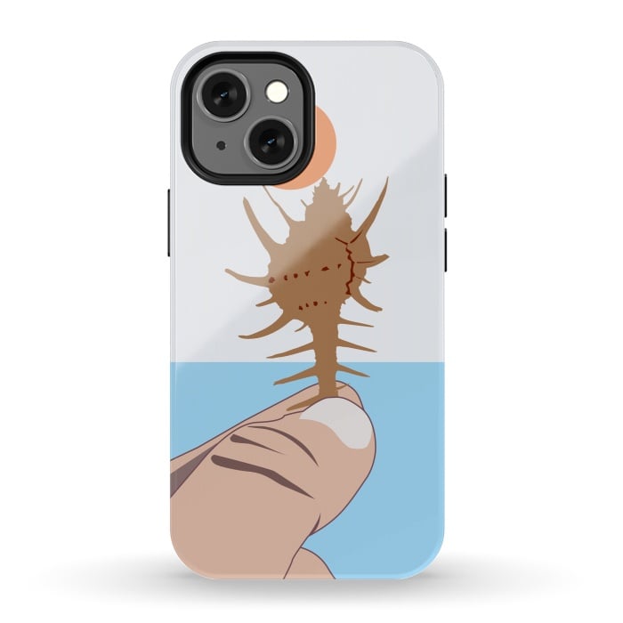 iPhone 13 mini StrongFit Sun On The Conch by Creativeaxle