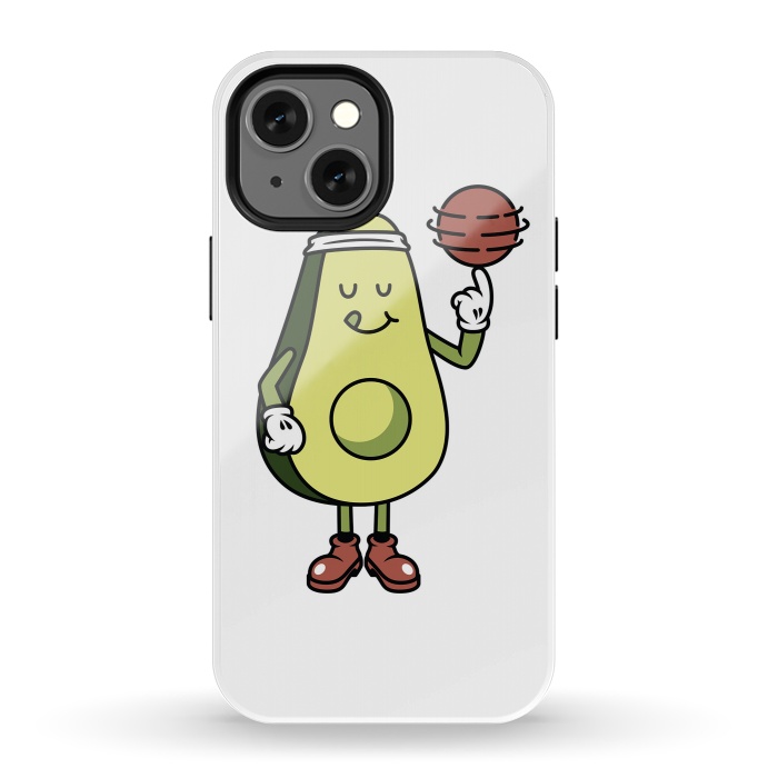 iPhone 13 mini StrongFit Avocado Playing Ball by Afif Quilimo