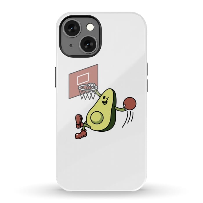 iPhone 13 StrongFit Avocado Playing Basketball by Afif Quilimo