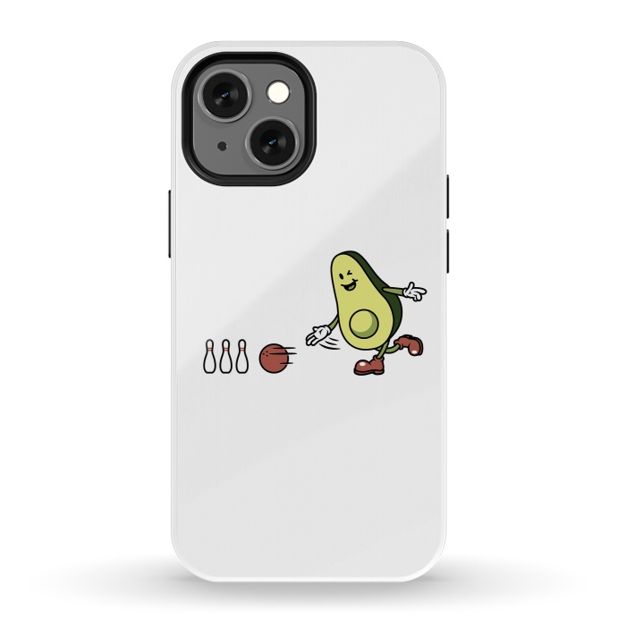 iPhone 13 mini StrongFit Avocado Playing Bowling by Afif Quilimo