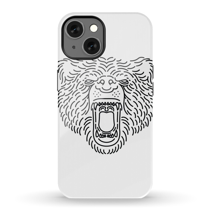 iPhone 13 StrongFit Bear Roar Line by Afif Quilimo