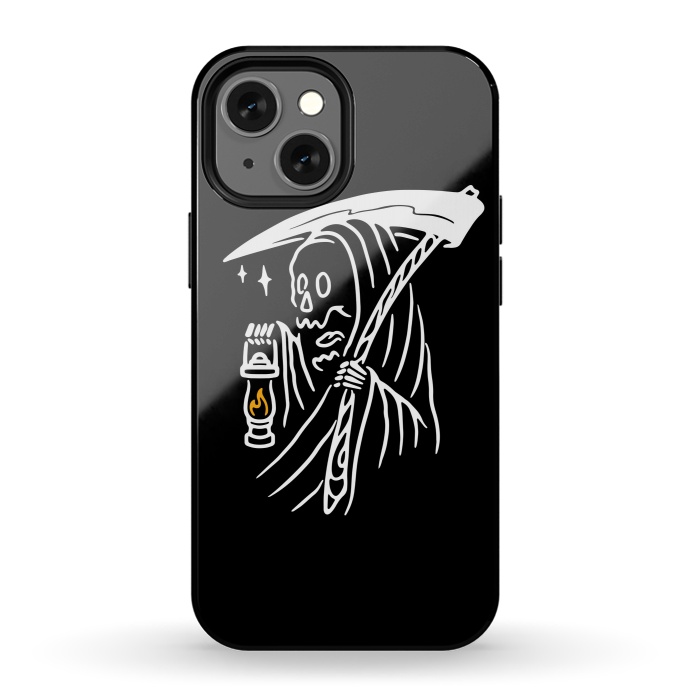 iPhone 13 mini StrongFit Grim Reaper and Lighting by Afif Quilimo