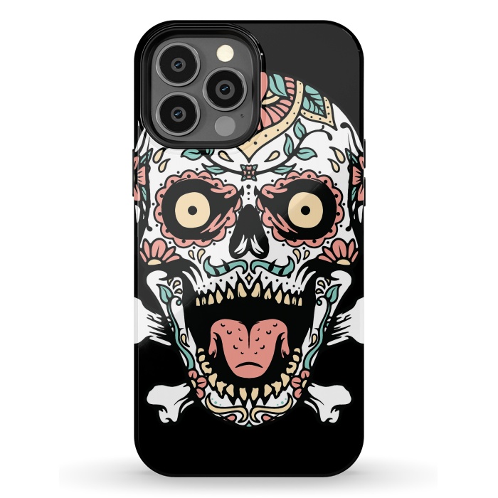 iPhone 13 Pro Max StrongFit Mexican Skull 1 by Afif Quilimo