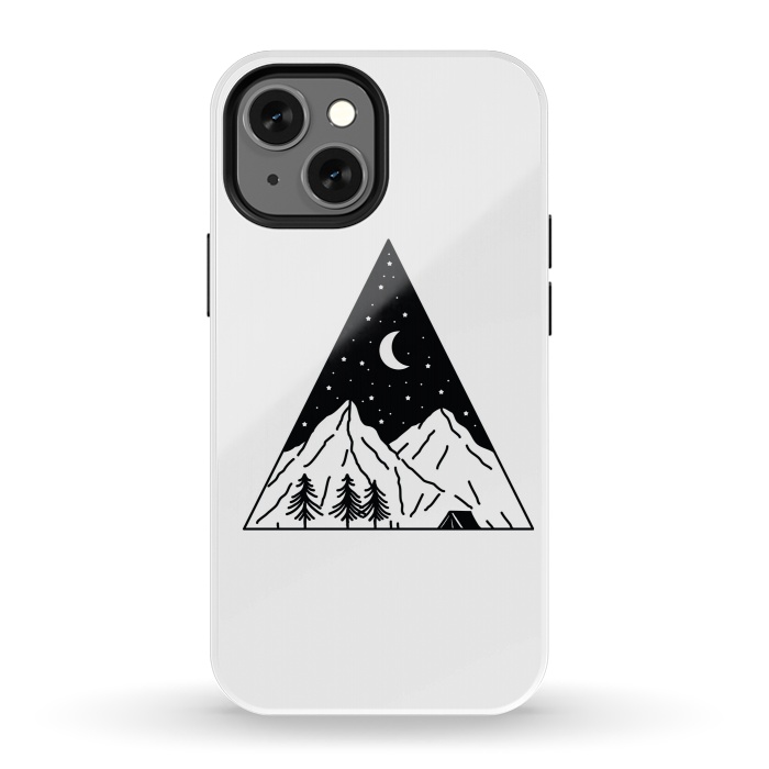 iPhone 13 mini StrongFit Night Camping Triangle by Afif Quilimo