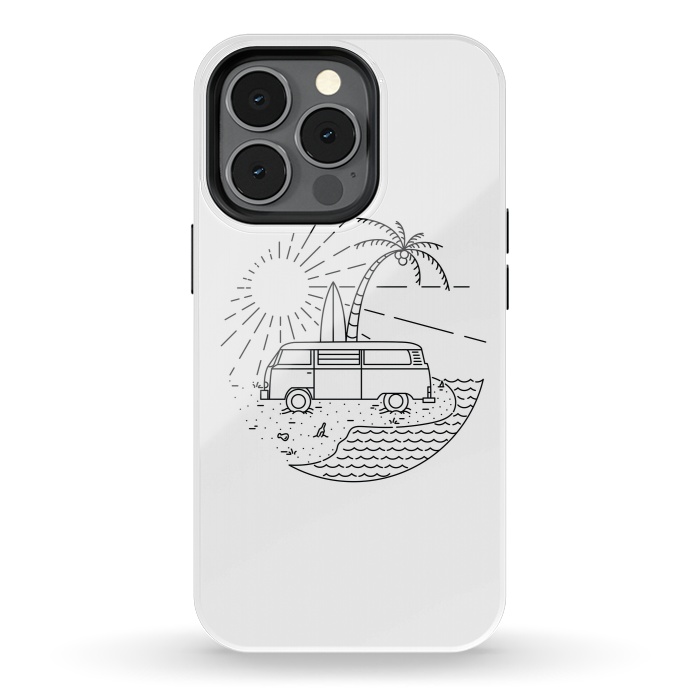 iPhone 13 pro StrongFit Van and Beach by Afif Quilimo