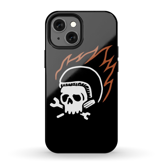 iPhone 13 mini StrongFit Biker Fire by Afif Quilimo