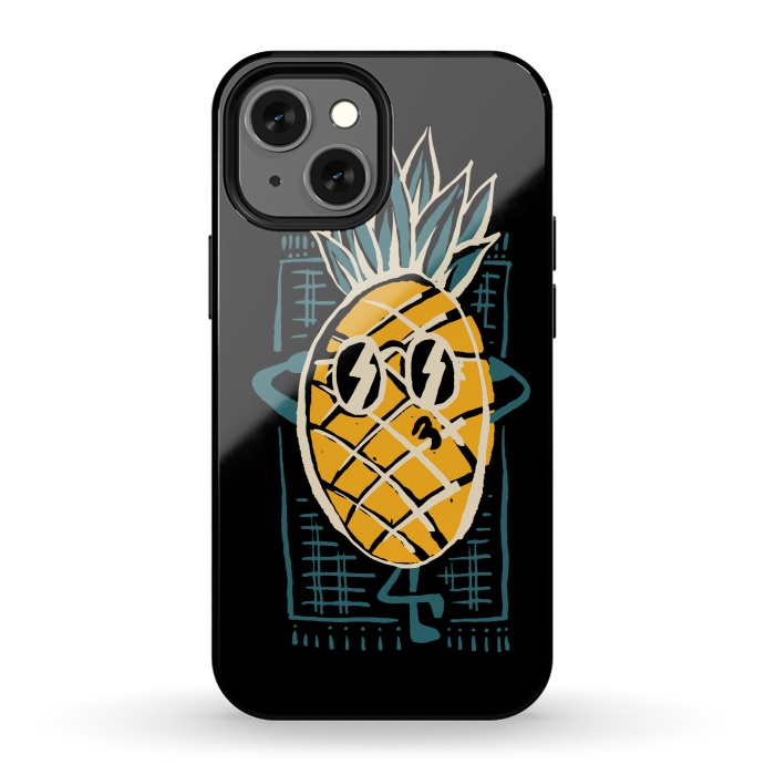 iPhone 13 mini StrongFit Pineapple Sunbathe 1 by Afif Quilimo