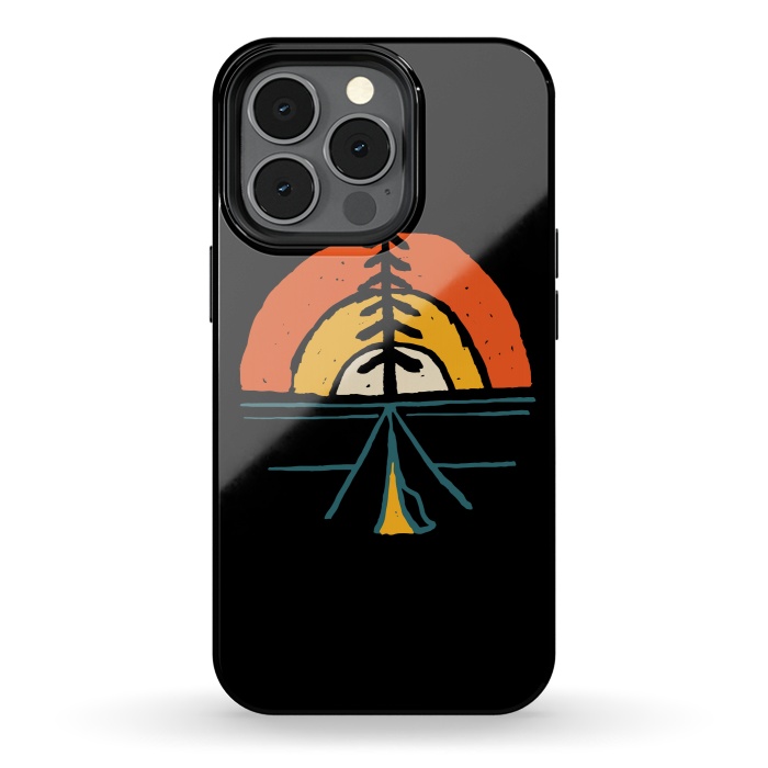 iPhone 13 pro StrongFit Camp and Sunset by Afif Quilimo