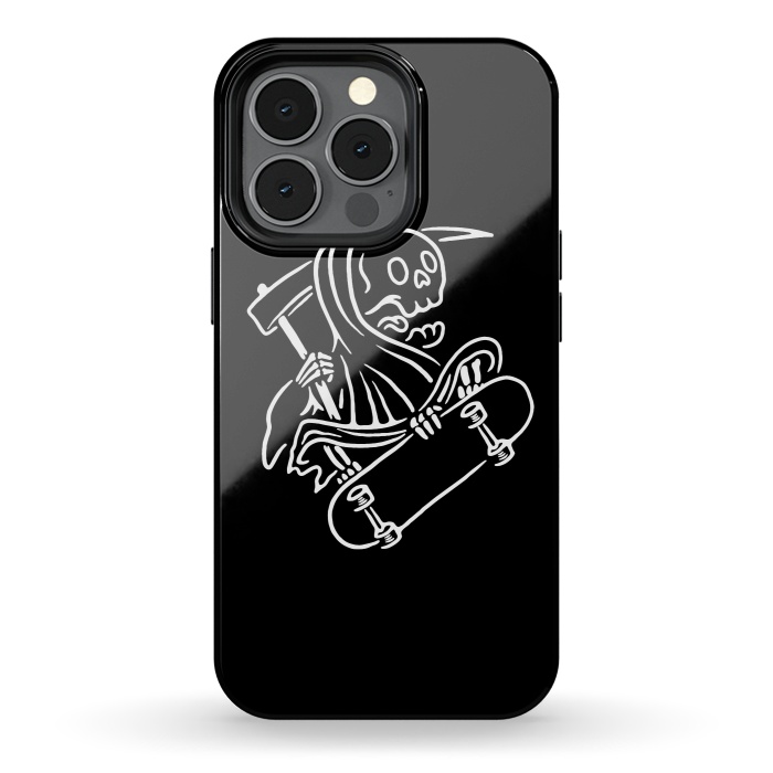 iPhone 13 pro StrongFit Grim Reaper Skateboarding by Afif Quilimo