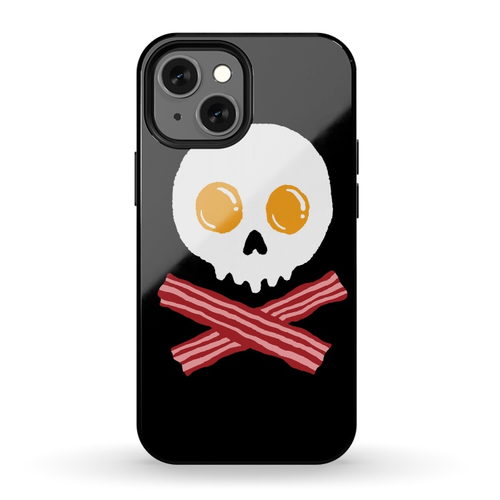 iPhone 13 mini StrongFit Breakfast Skull by Afif Quilimo