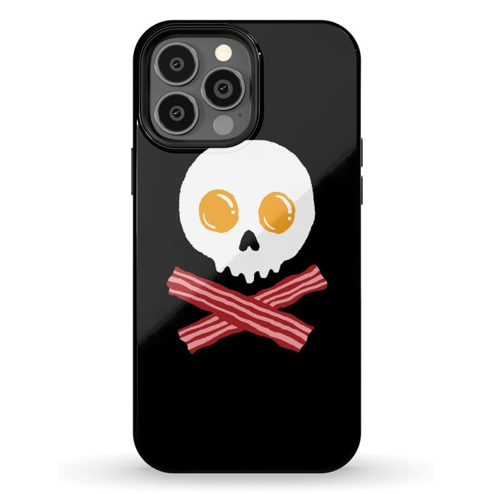 iPhone 13 Pro Max StrongFit Breakfast Skull by Afif Quilimo