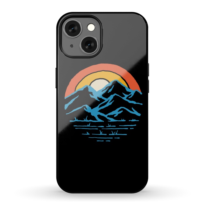 iPhone 13 StrongFit Mountain and Rainbow 1 by Afif Quilimo