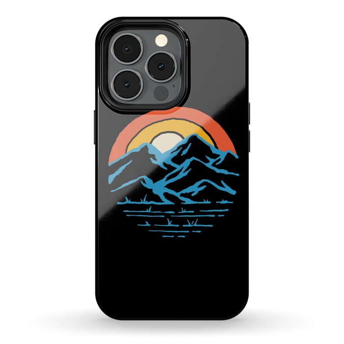 iPhone 13 pro StrongFit Mountain and Rainbow 1 by Afif Quilimo