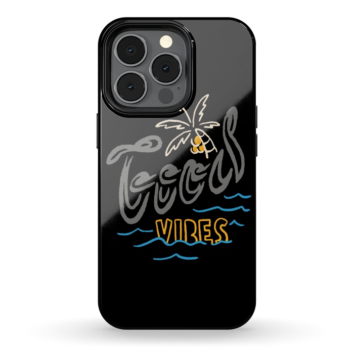 iPhone 13 pro StrongFit Good Vibes Typo 1 by Afif Quilimo