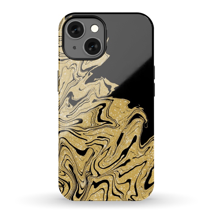 iPhone 13 StrongFit Gold marble by Jms