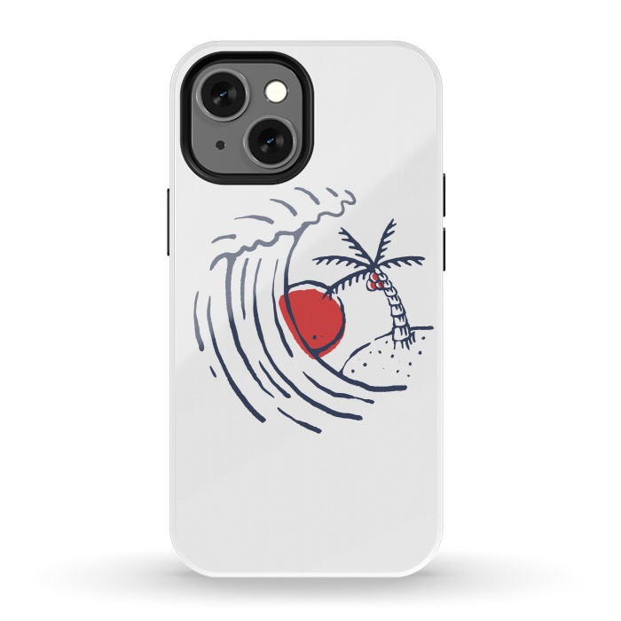 iPhone 13 mini StrongFit Great Wave 1 by Afif Quilimo
