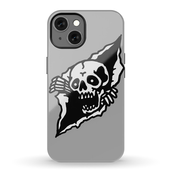 iPhone 13 StrongFit Skull Tearing up by Afif Quilimo