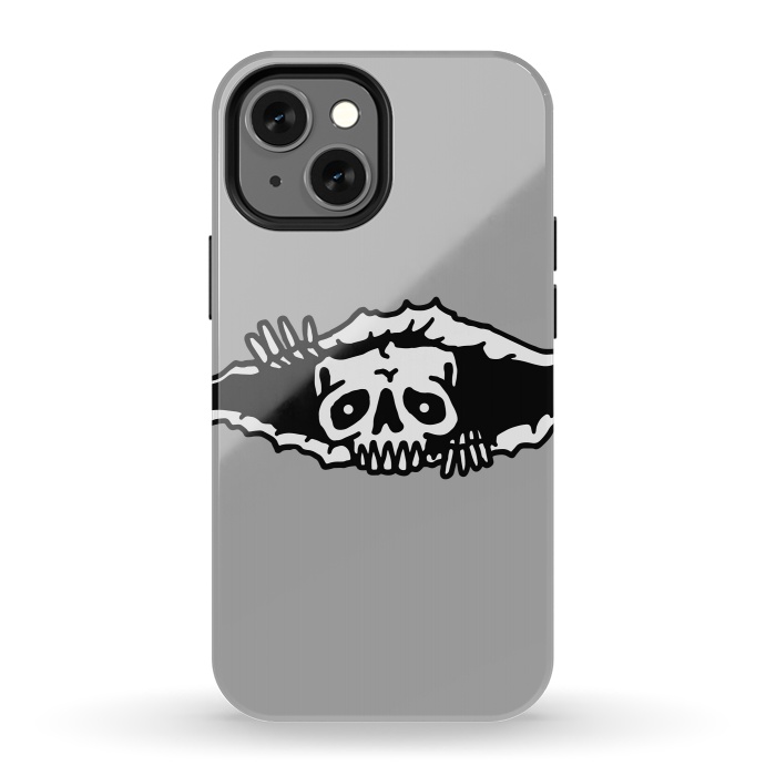 iPhone 13 mini StrongFit Skull Tearing up 1 by Afif Quilimo