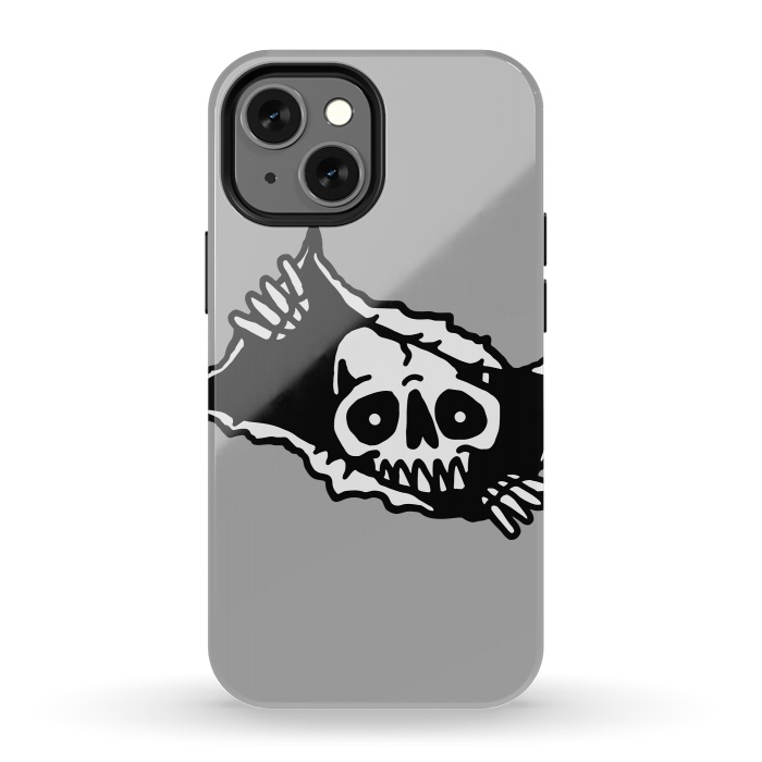 iPhone 13 mini StrongFit Skull Tearing up 3 by Afif Quilimo