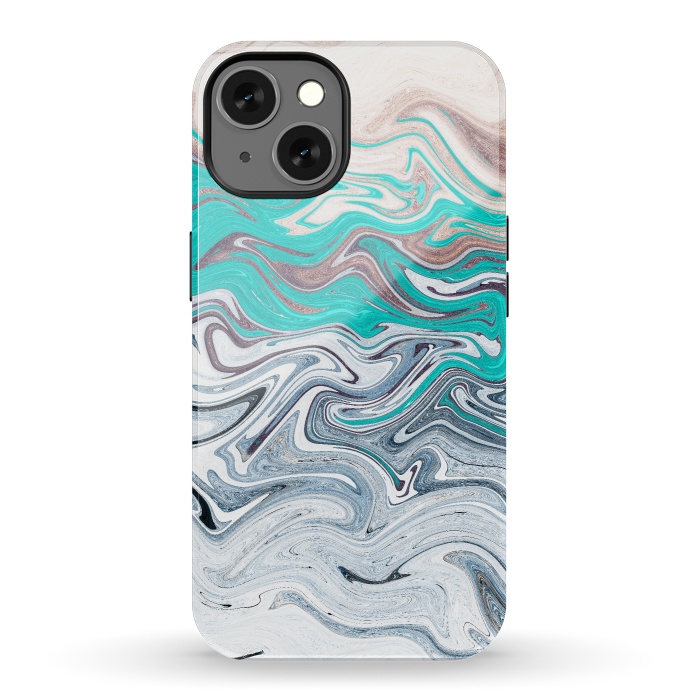 iPhone 13 StrongFit The liquid marble beach by Steve Wade (Swade)