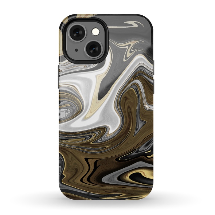 iPhone 13 mini StrongFit Liquid metals by Steve Wade (Swade)