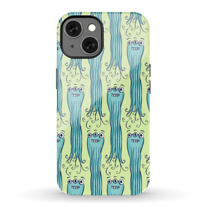 iPhone 13 StrongFit Cute Octopus Sea Monster Character by Boriana Giormova