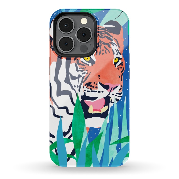 iPhone 13 pro StrongFit Tiger Forest by Uma Prabhakar Gokhale