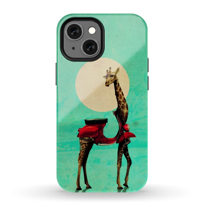 iPhone 13 mini StrongFit Giraffe Scooter by Ali Gulec