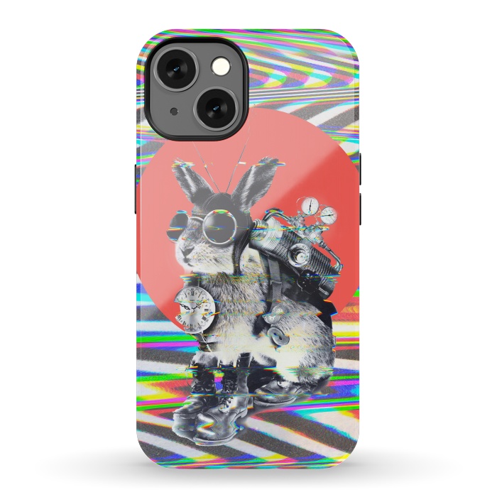 iPhone 13 StrongFit Time Traveler Bunny by Ali Gulec