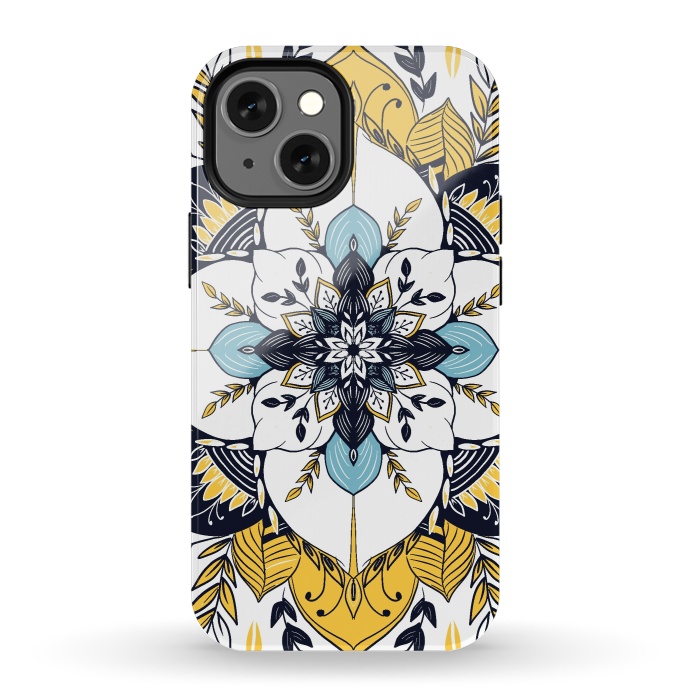 iPhone 13 mini StrongFit Stained Glass Boho by Rose Halsey
