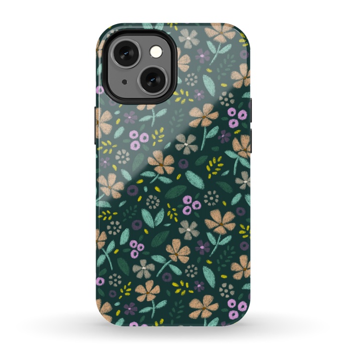 iPhone 13 mini StrongFit Wildflowers by Tishya Oedit