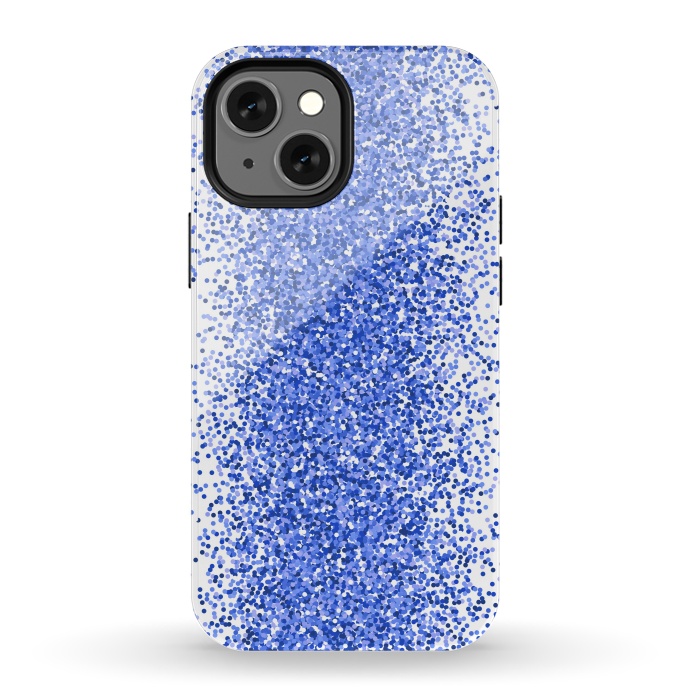 iPhone 13 mini StrongFit Blue Sparkles by Martina