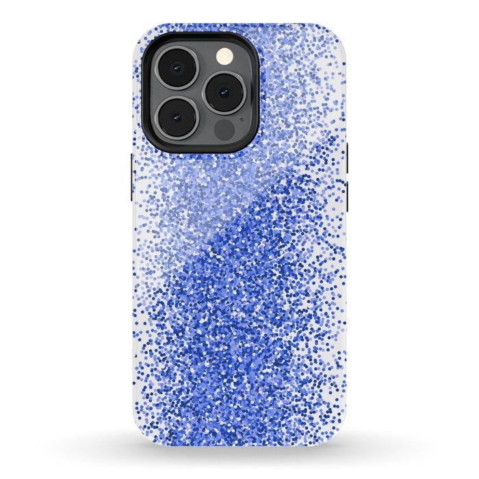 iPhone 13 pro StrongFit Blue Sparkles by Martina