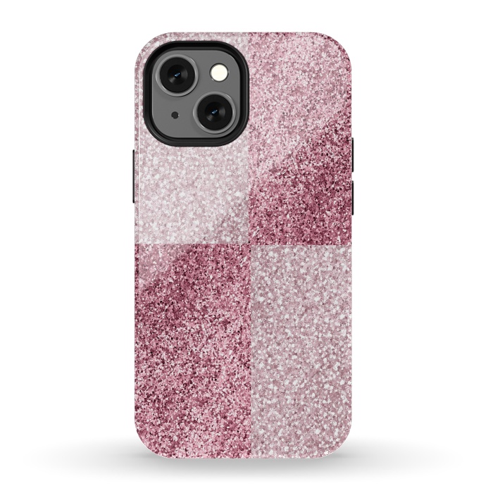 iPhone 13 mini StrongFit Pink Glitter by Martina