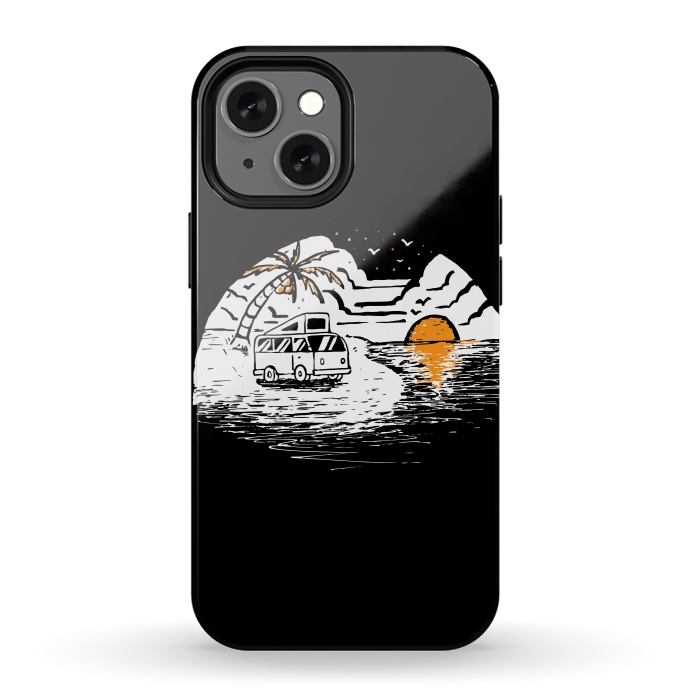 iPhone 13 mini StrongFit Van Beach by Afif Quilimo
