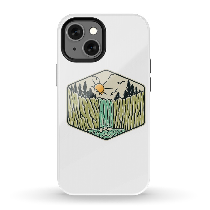 iPhone 13 mini StrongFit Beauty Waterfall by Afif Quilimo