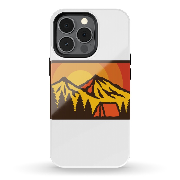 iPhone 13 pro StrongFit Camping Sunrise by Afif Quilimo
