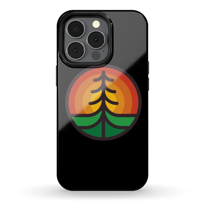 iPhone 13 pro StrongFit Tree and Sunset by Afif Quilimo