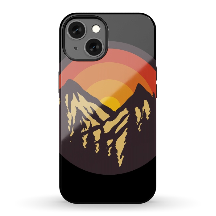 iPhone 13 StrongFit Mountain Sunset by Afif Quilimo