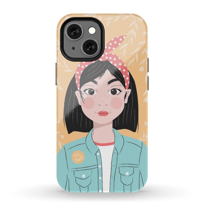 iPhone 13 mini StrongFit Denim Girl by Jelena Obradovic