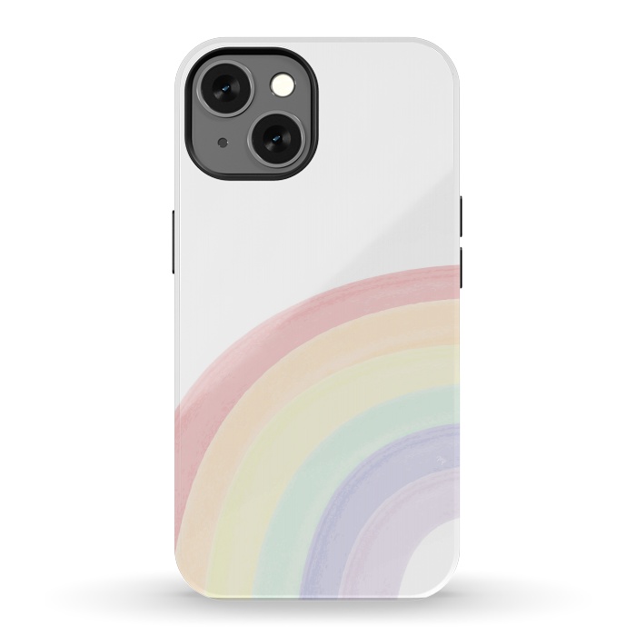 iPhone 13 StrongFit Pastel Rainbow by Martina