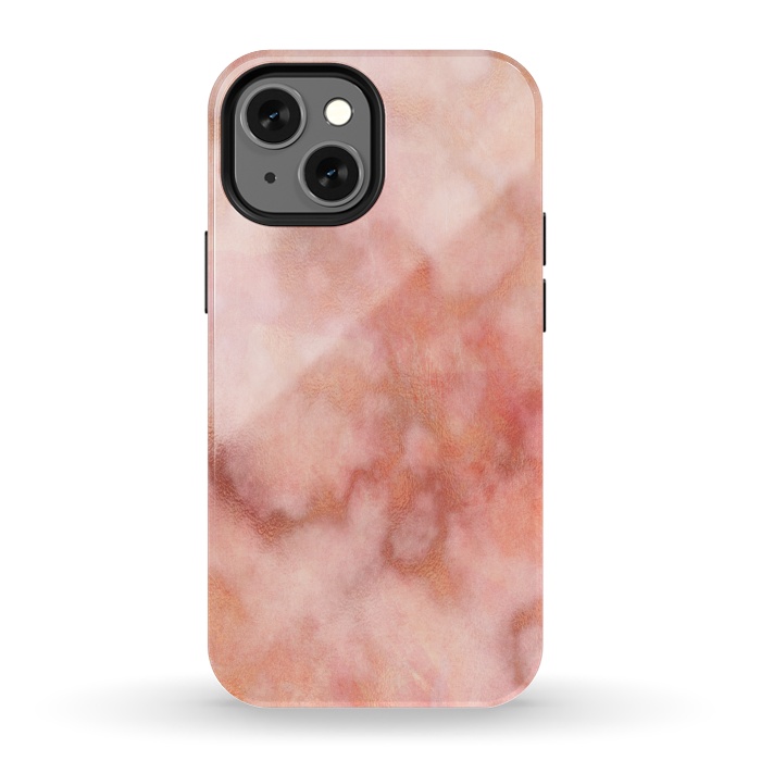 iPhone 13 mini StrongFit Elegant rose gold marble by Martina