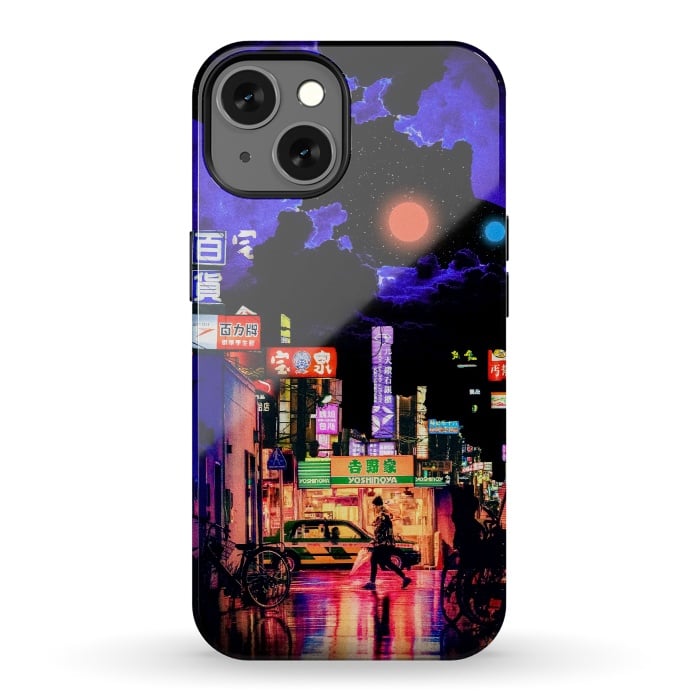 iPhone 13 StrongFit Neon streets by Steve Wade (Swade)