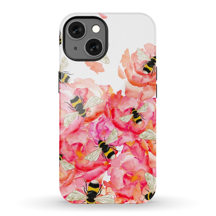 iPhone 13 StrongFit Bee Blossoms by Amaya Brydon