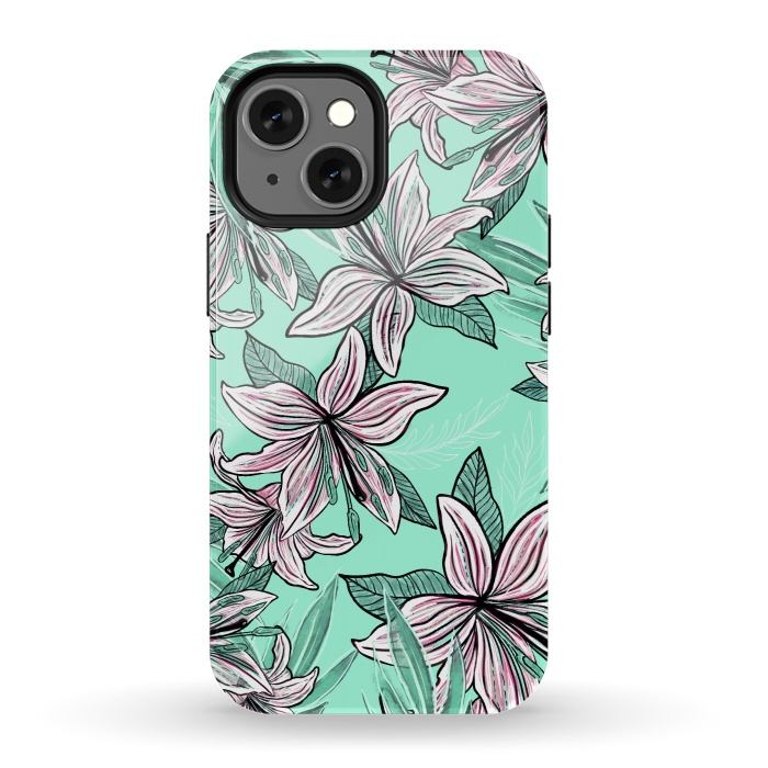 iPhone 13 mini StrongFit Dancing Lilly  by Rose Halsey