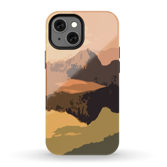 iPhone 13 mini StrongFit Mountain Journey by Creativeaxle