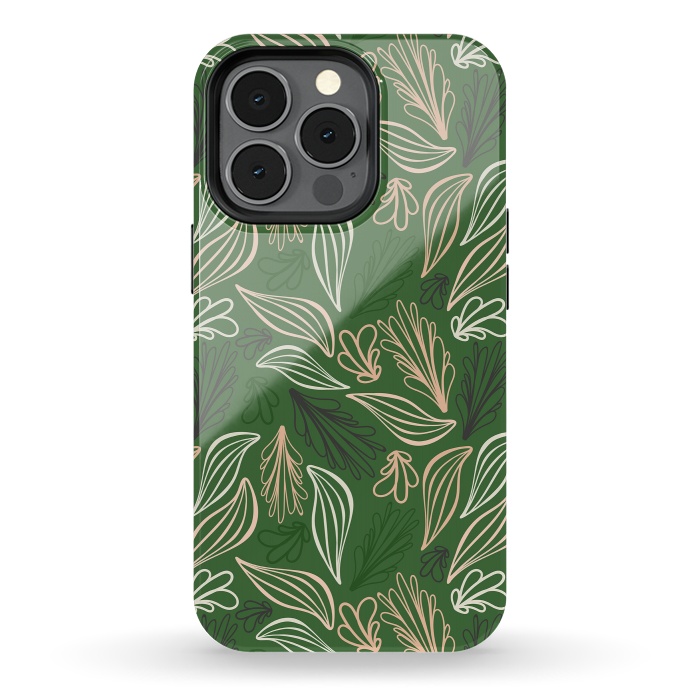 iPhone 13 pro StrongFit Evergreen Botanicals by Kimberly Senn | Senn & Sons